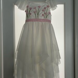 Biscotti Ivory and Pink Floral Dress